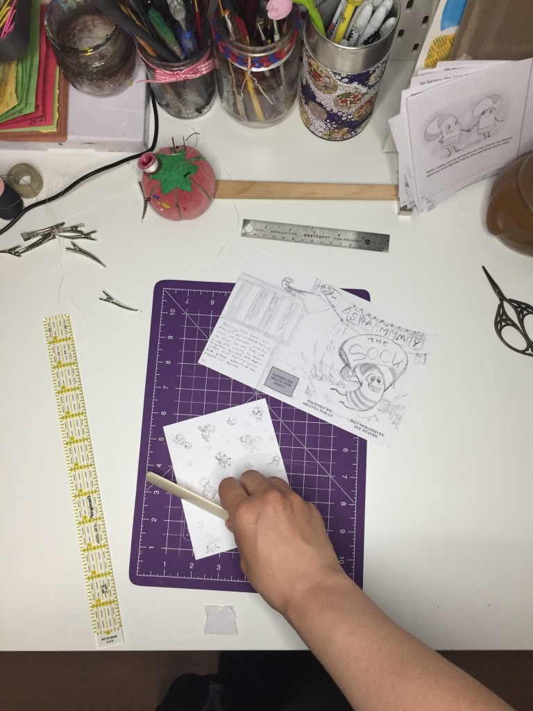 5. Use the bone/ruler tool to help crease.