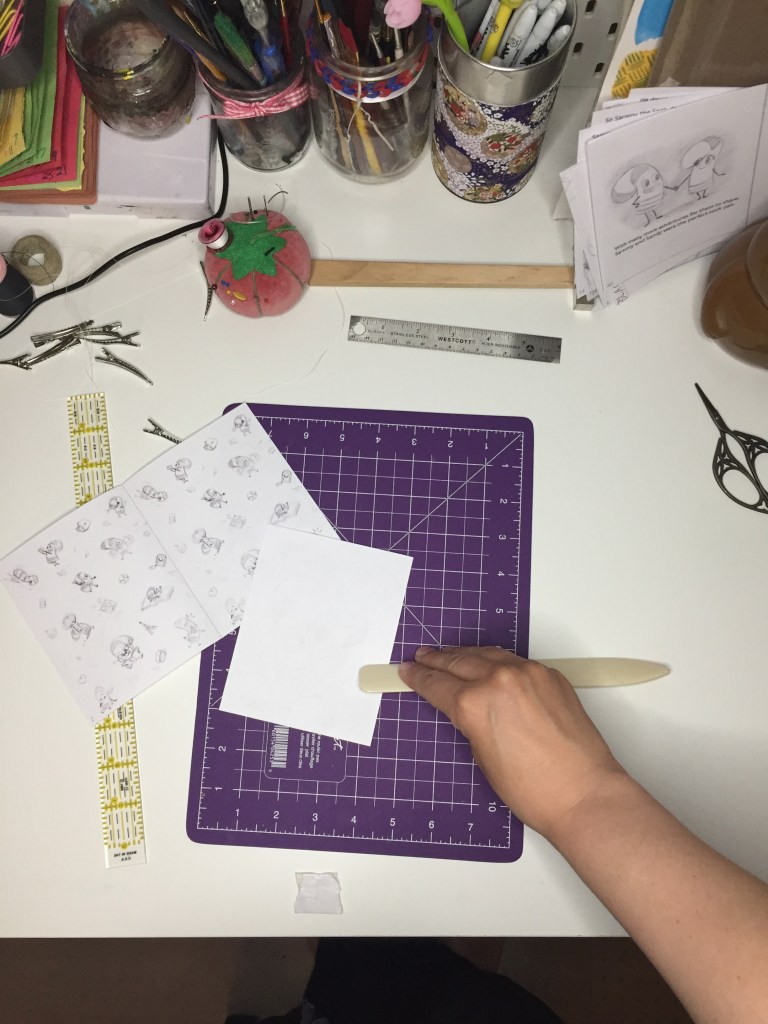 6. Turn and fold again on same edge.