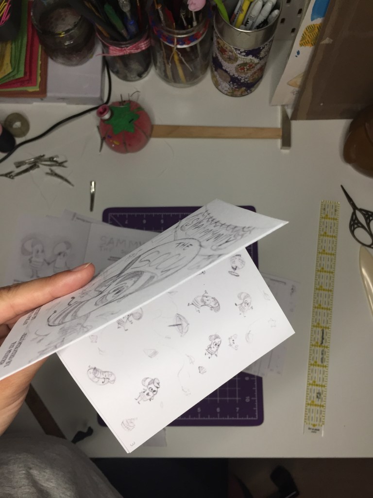 10. Check to make sure pages 1 & 2 touch.