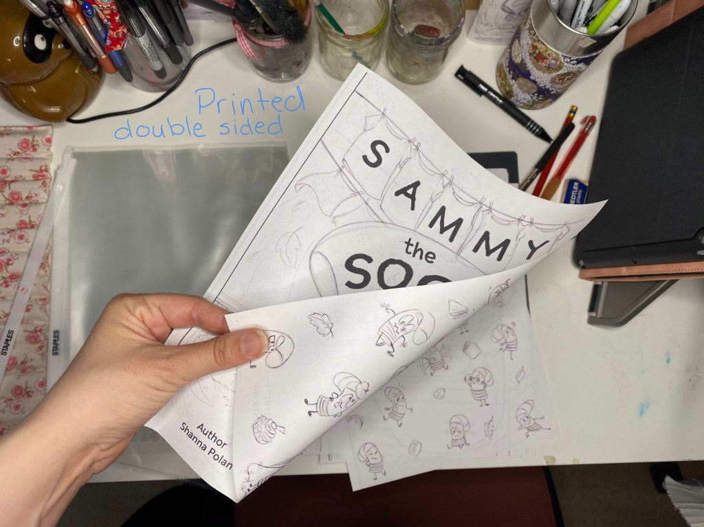 You could print them double sided to save paper.